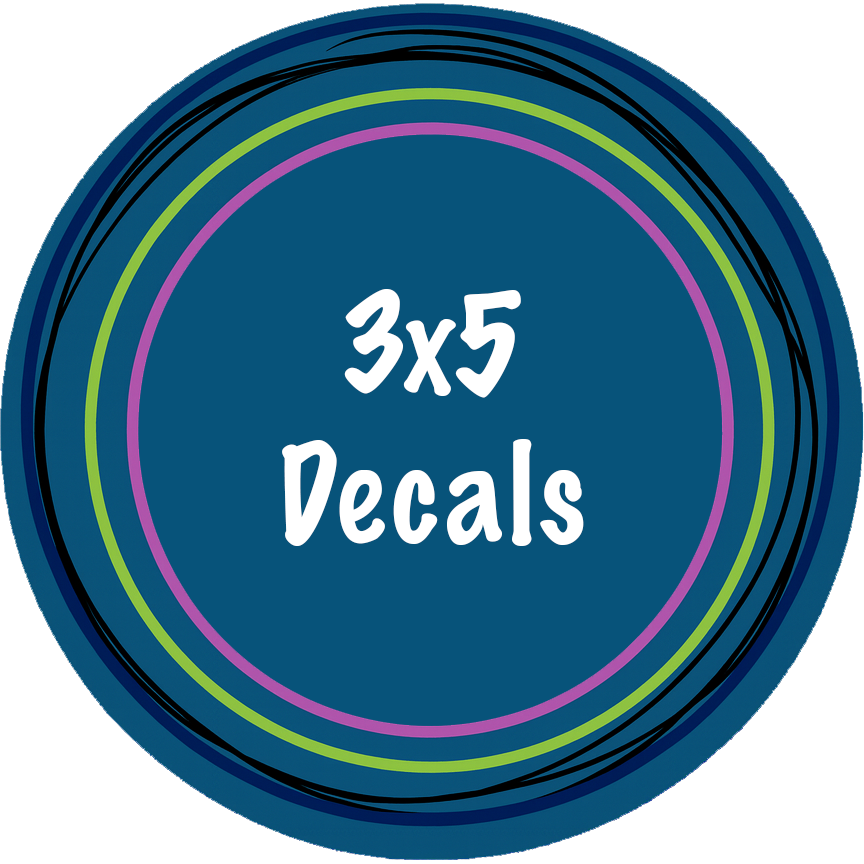 3x5 Decals