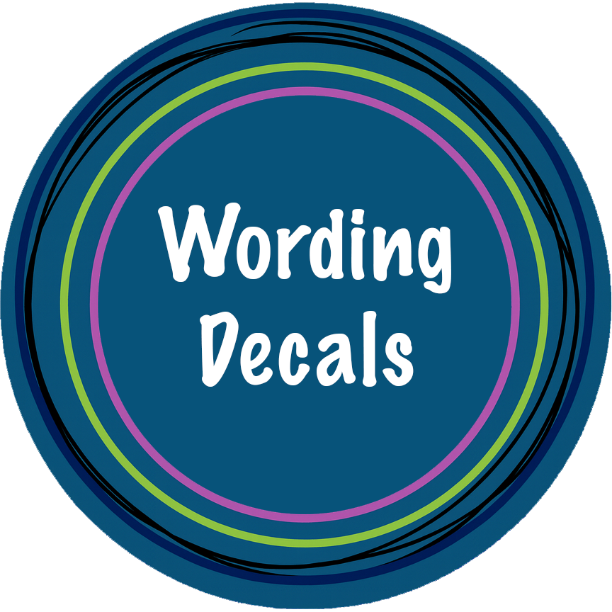 Wording Decals