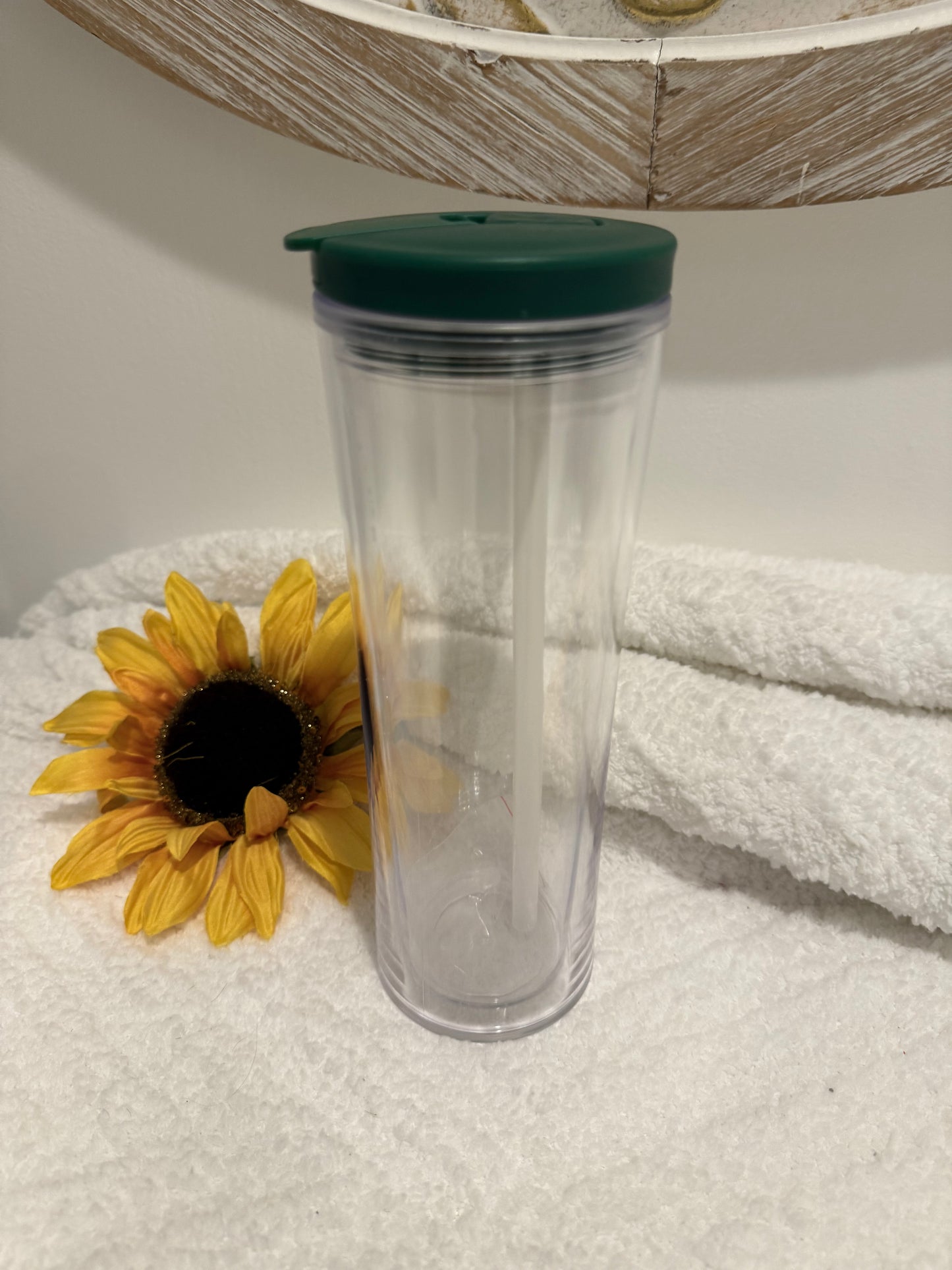 20 oz Dark Green Flip Lid