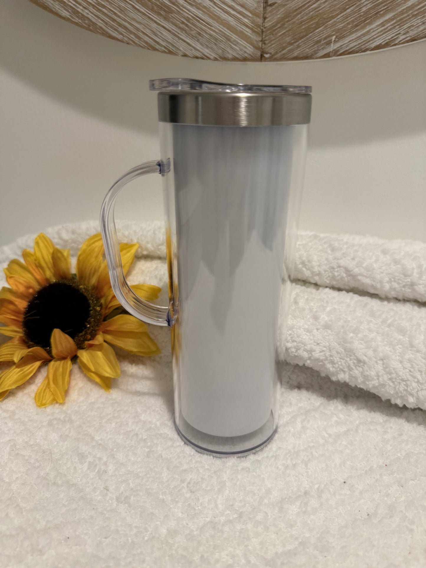 20 oz Glitter Globe with Handle