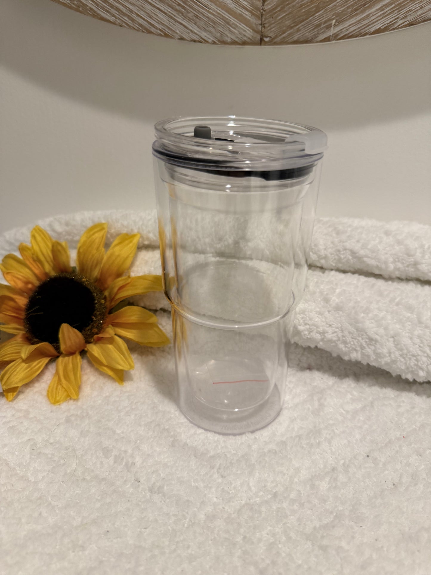 20 oz Clear Travel Glitter Globe