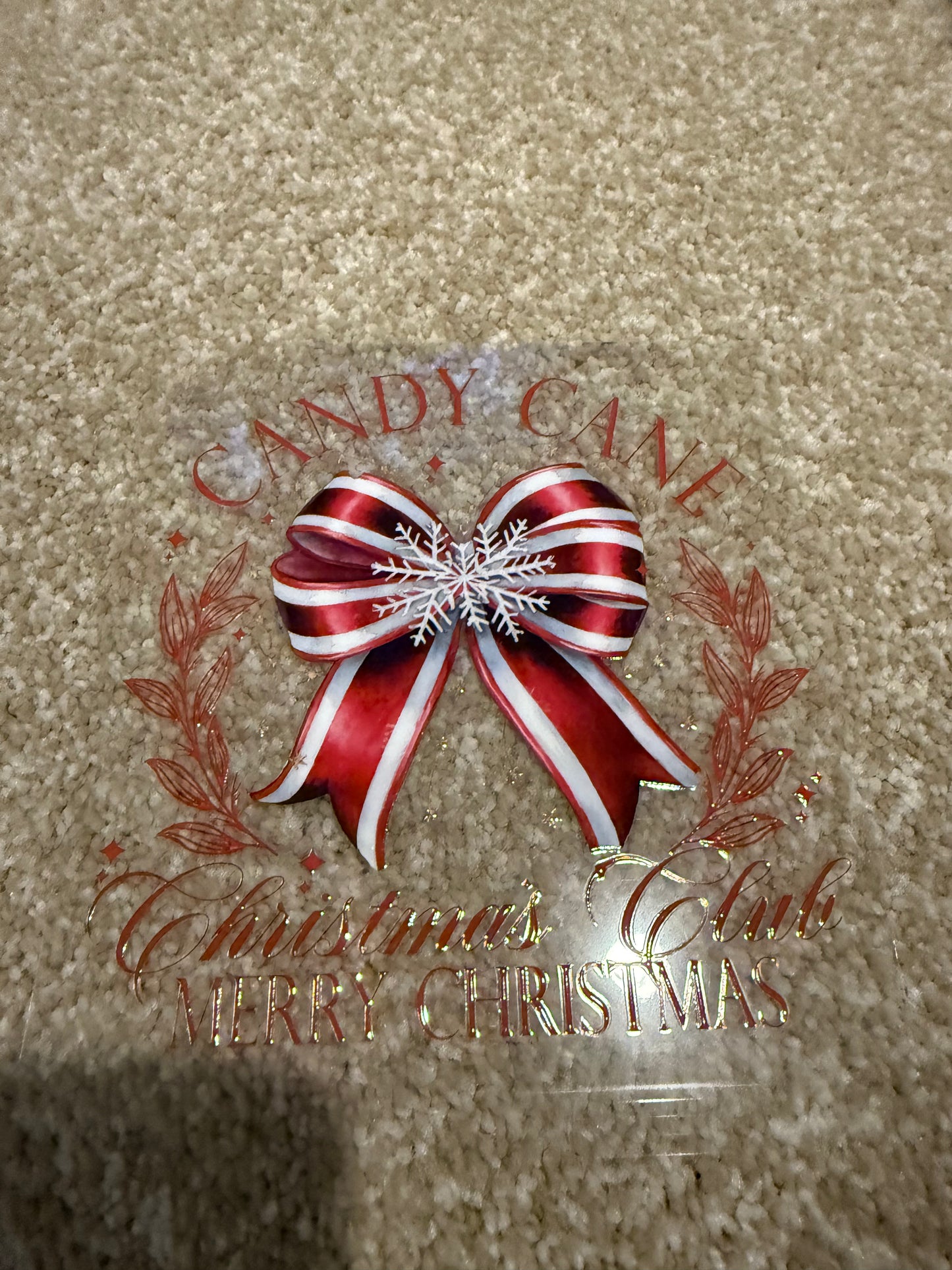 Candy Cane Bow