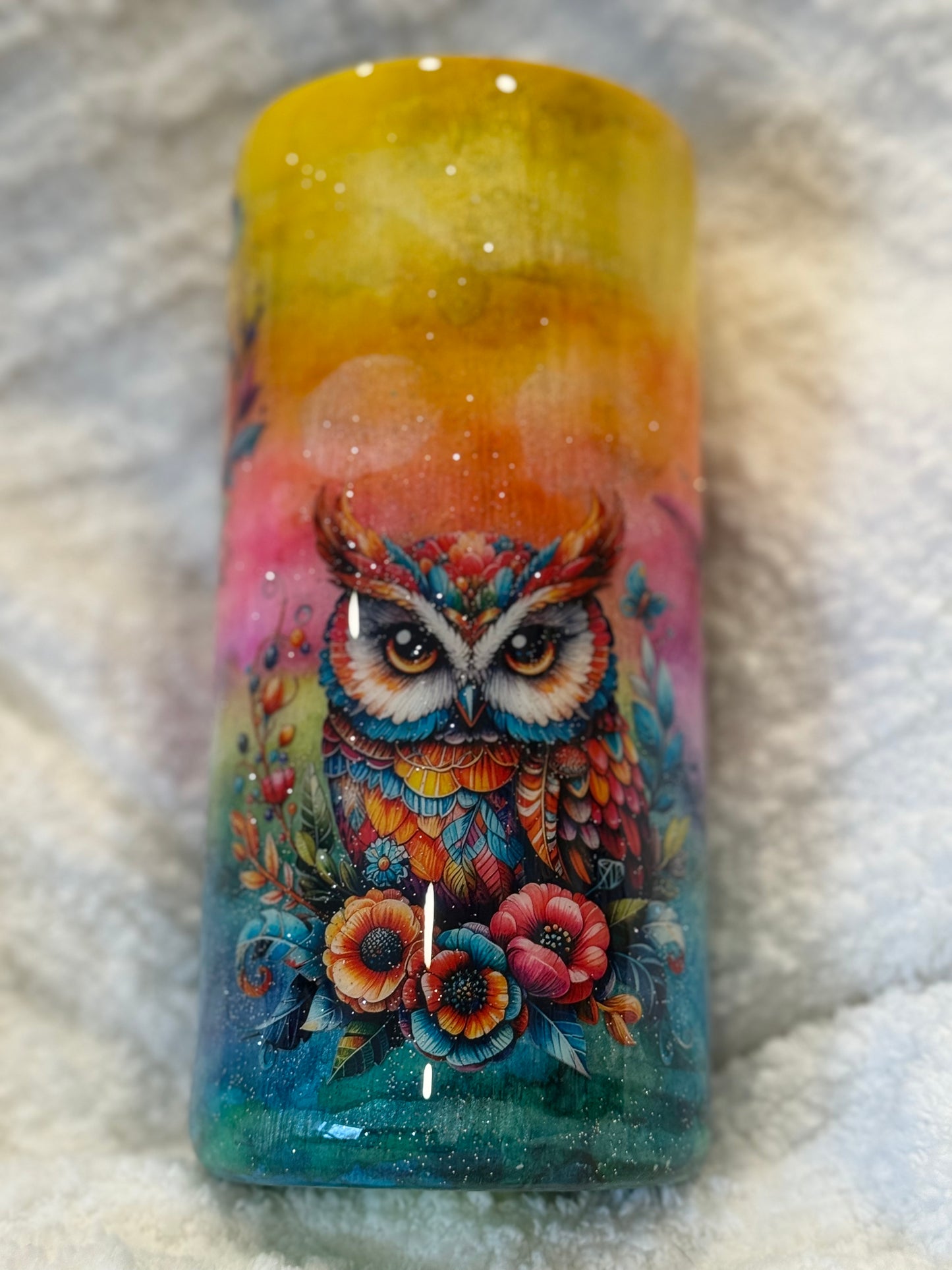 30oz Fatty Rainbow Owls