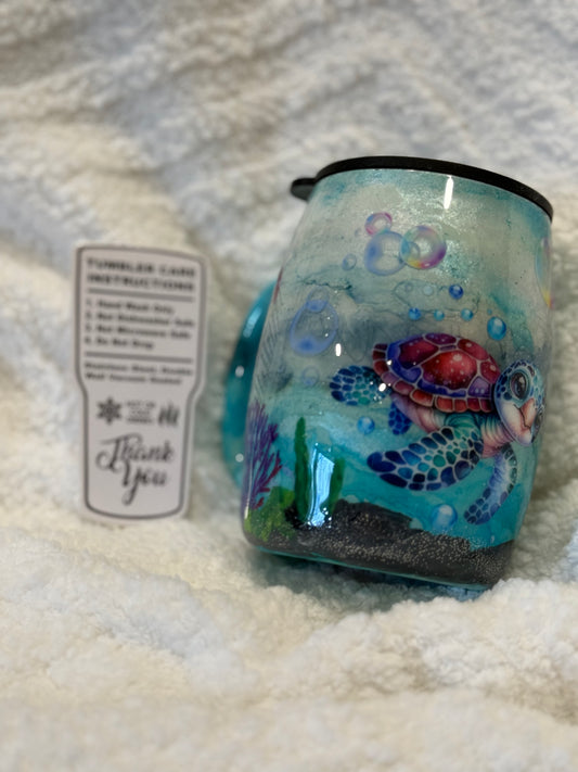 12oz Turtle Wine Glass