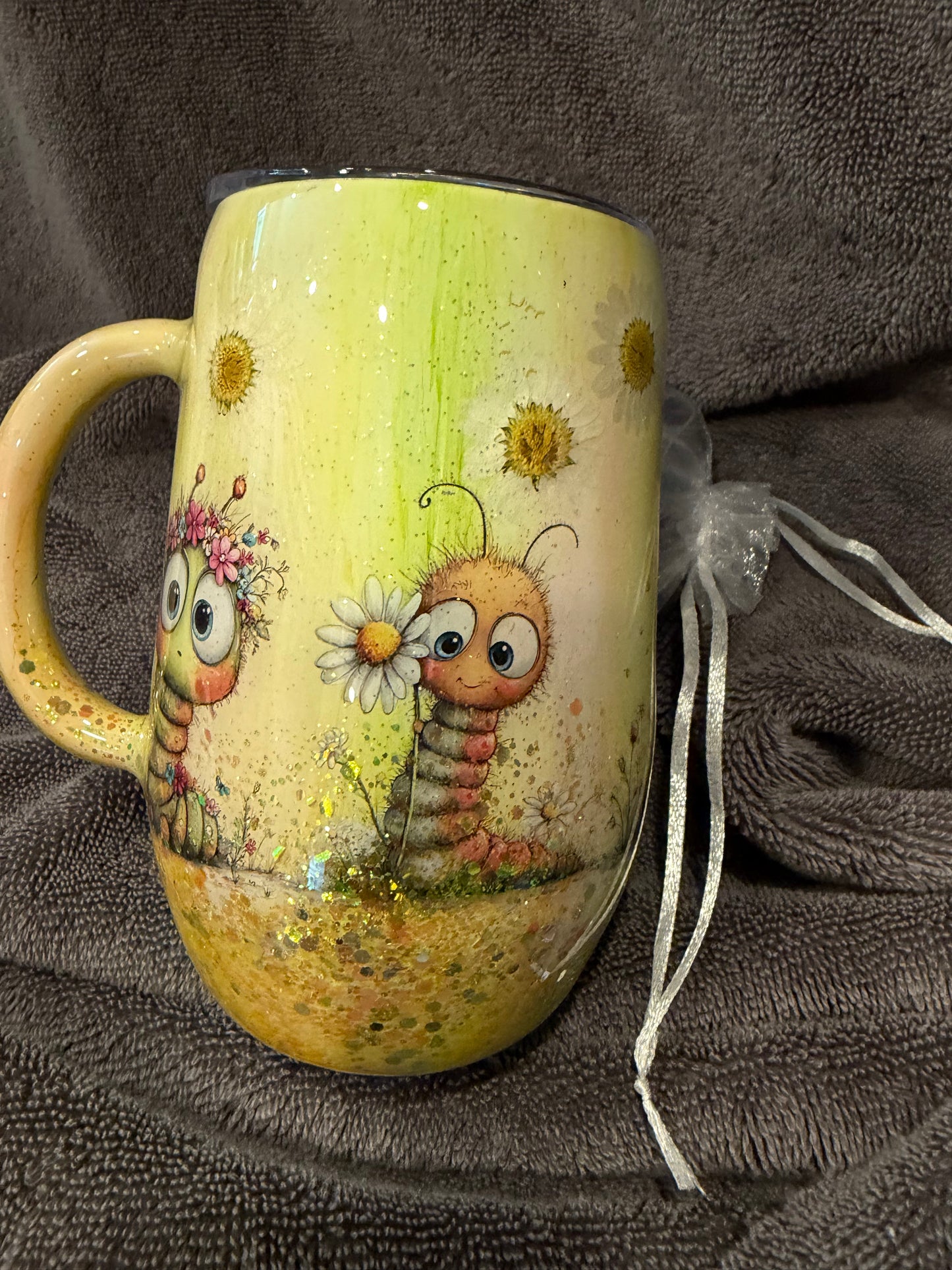 12 oz Caterpillar Coffee Cup