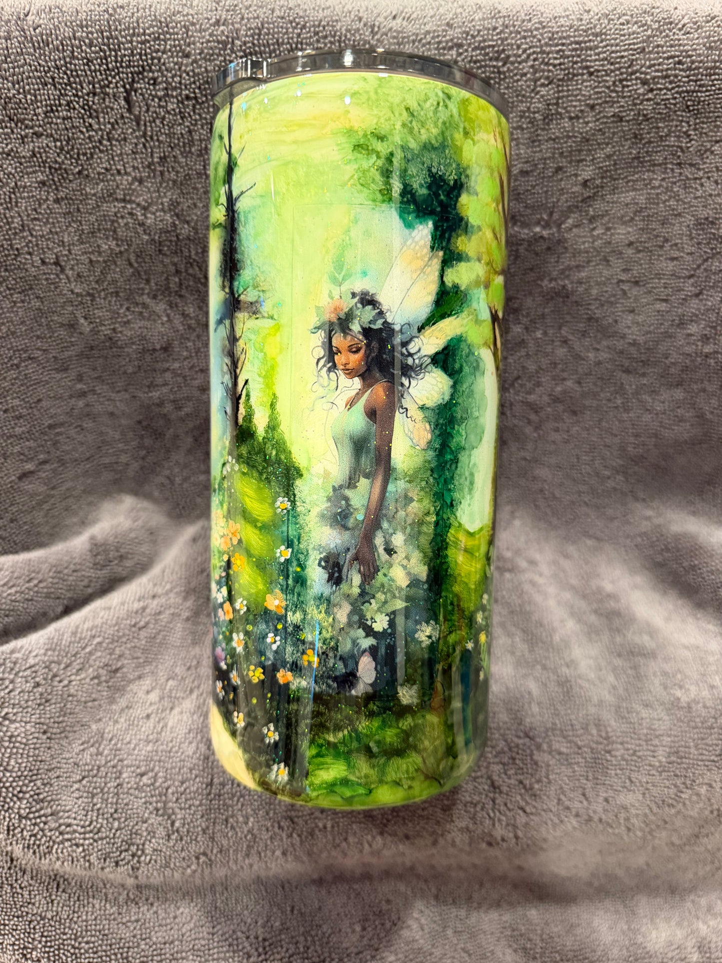 30 oz Hand Painted Green Goddess