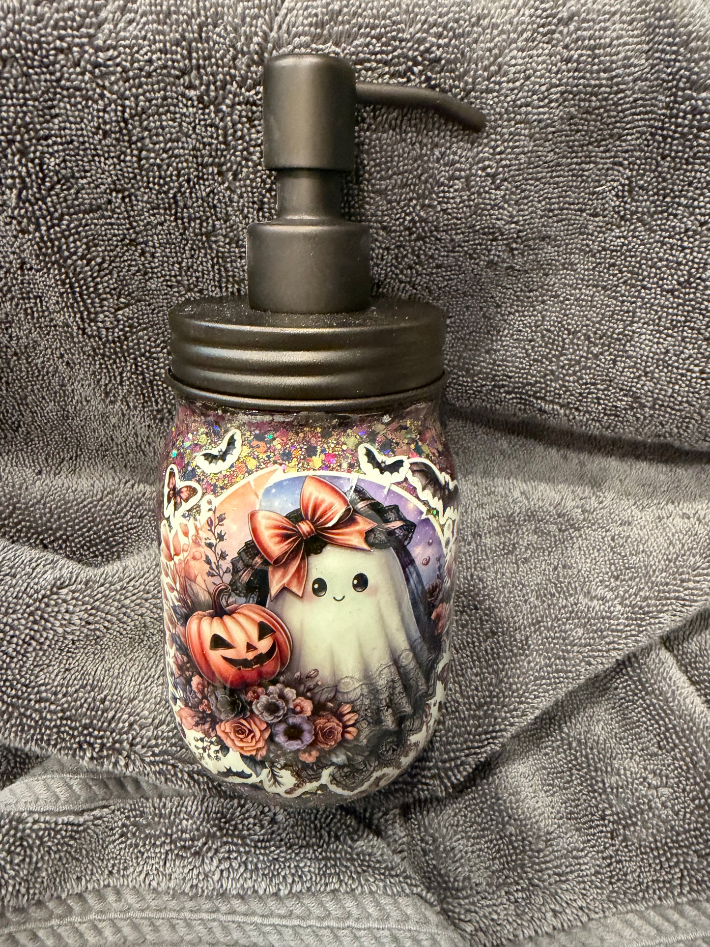 Halloween Themed Soap Dispenser (it glows)