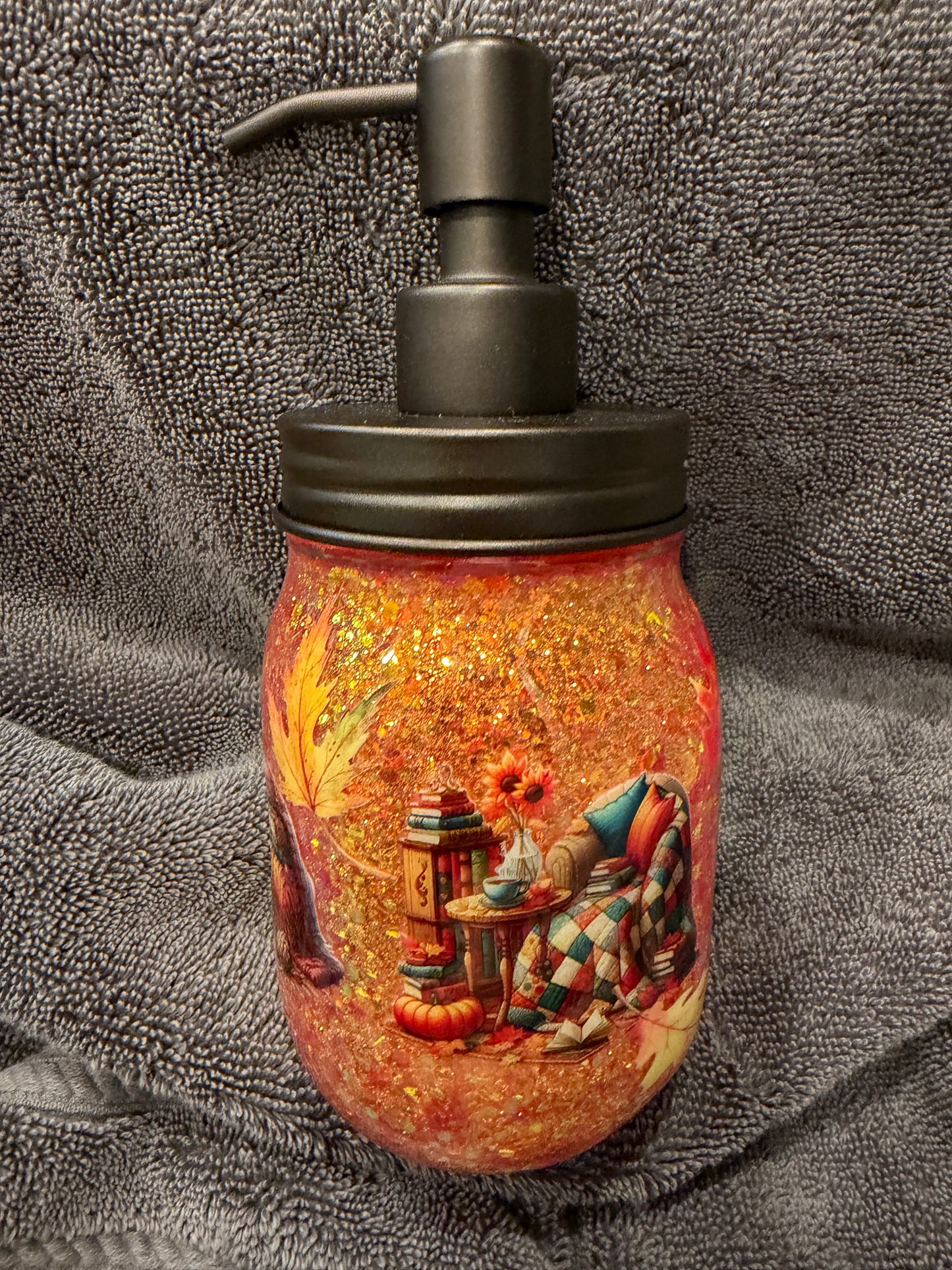 Fall Themed Soap Dispenser
