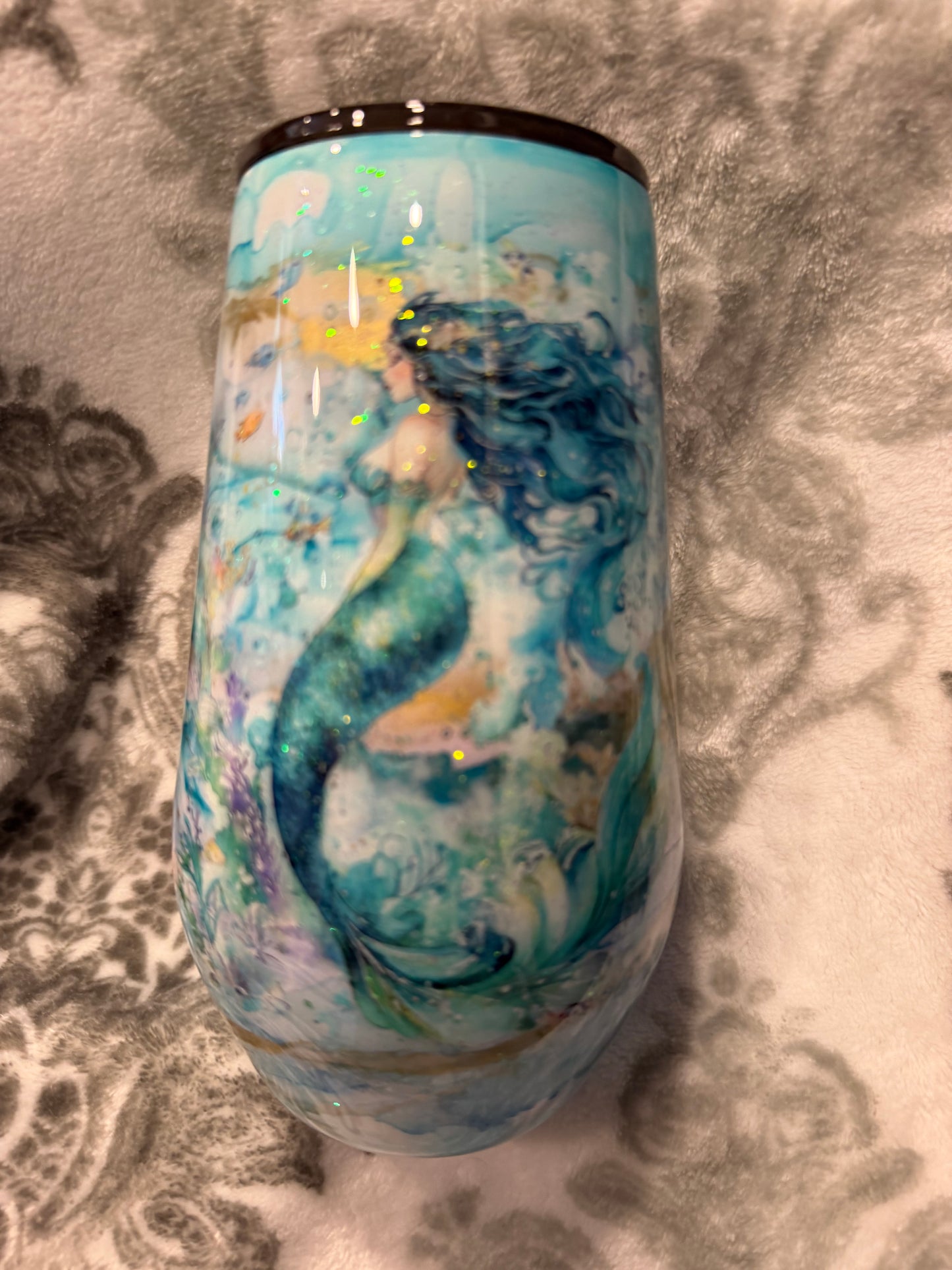 17 oz Stemless Wine Mermaid