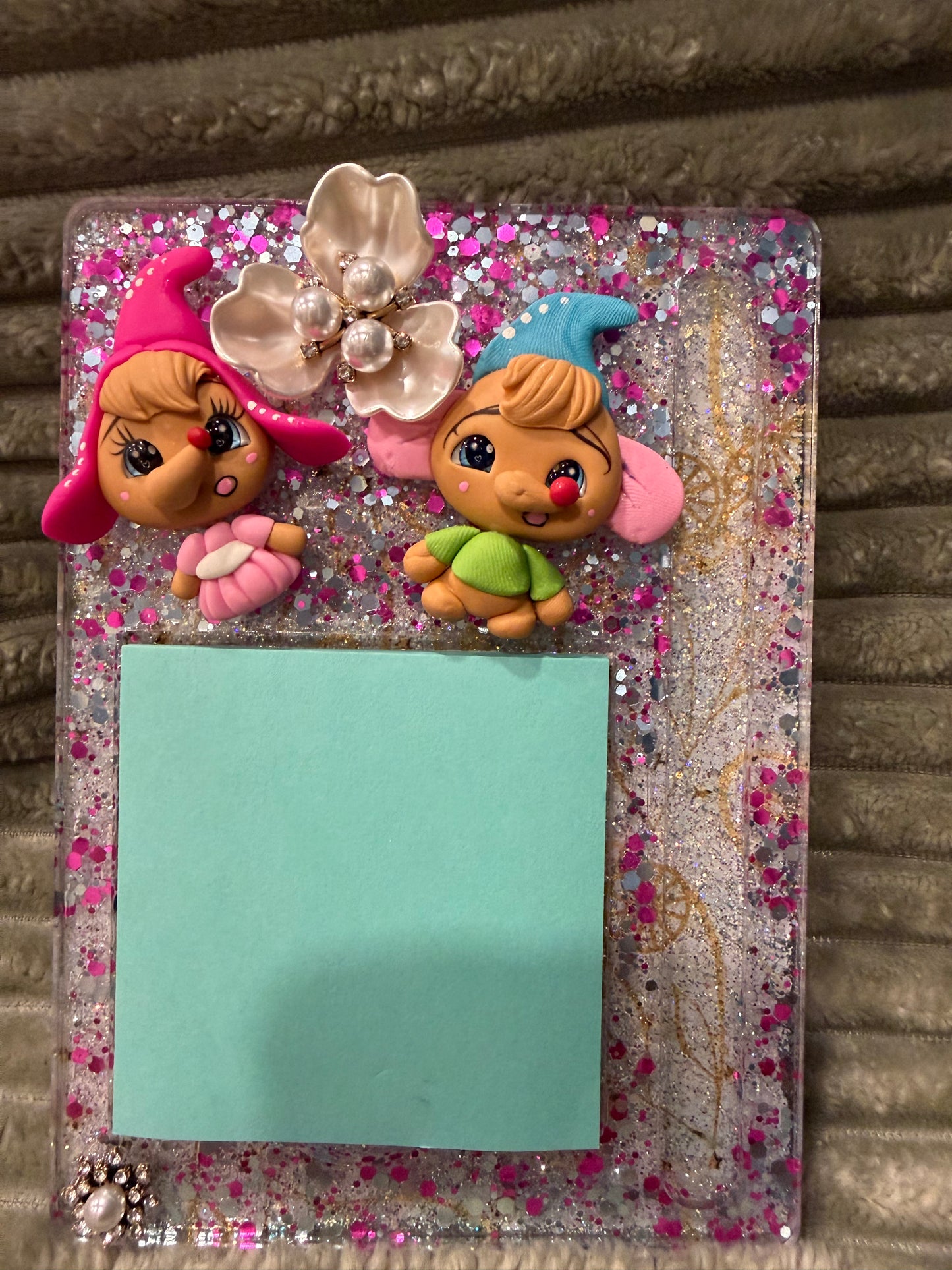 Cinderella Mouse Postit Holder w/ pen