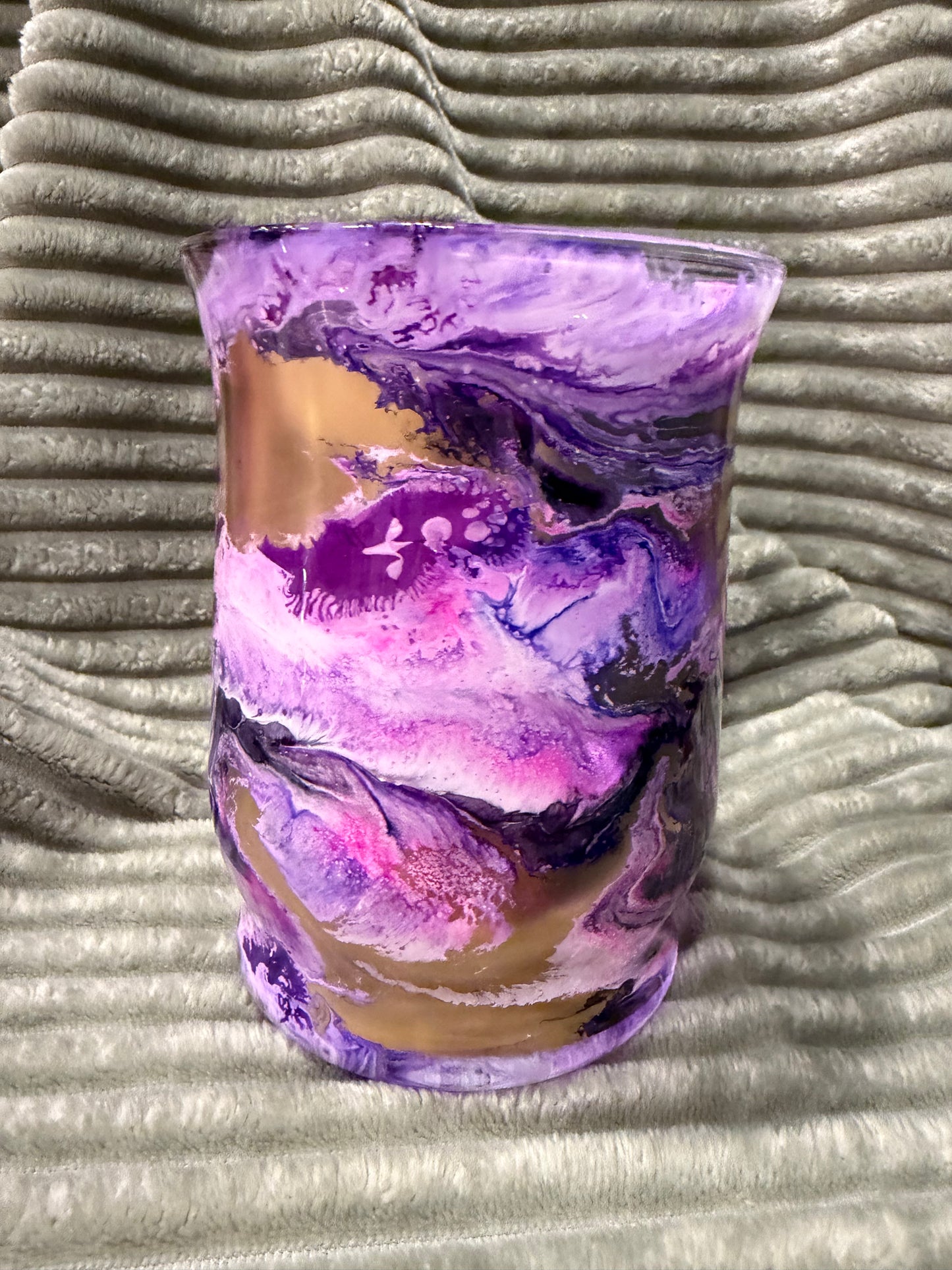 Short Vase for Flowers or candle
