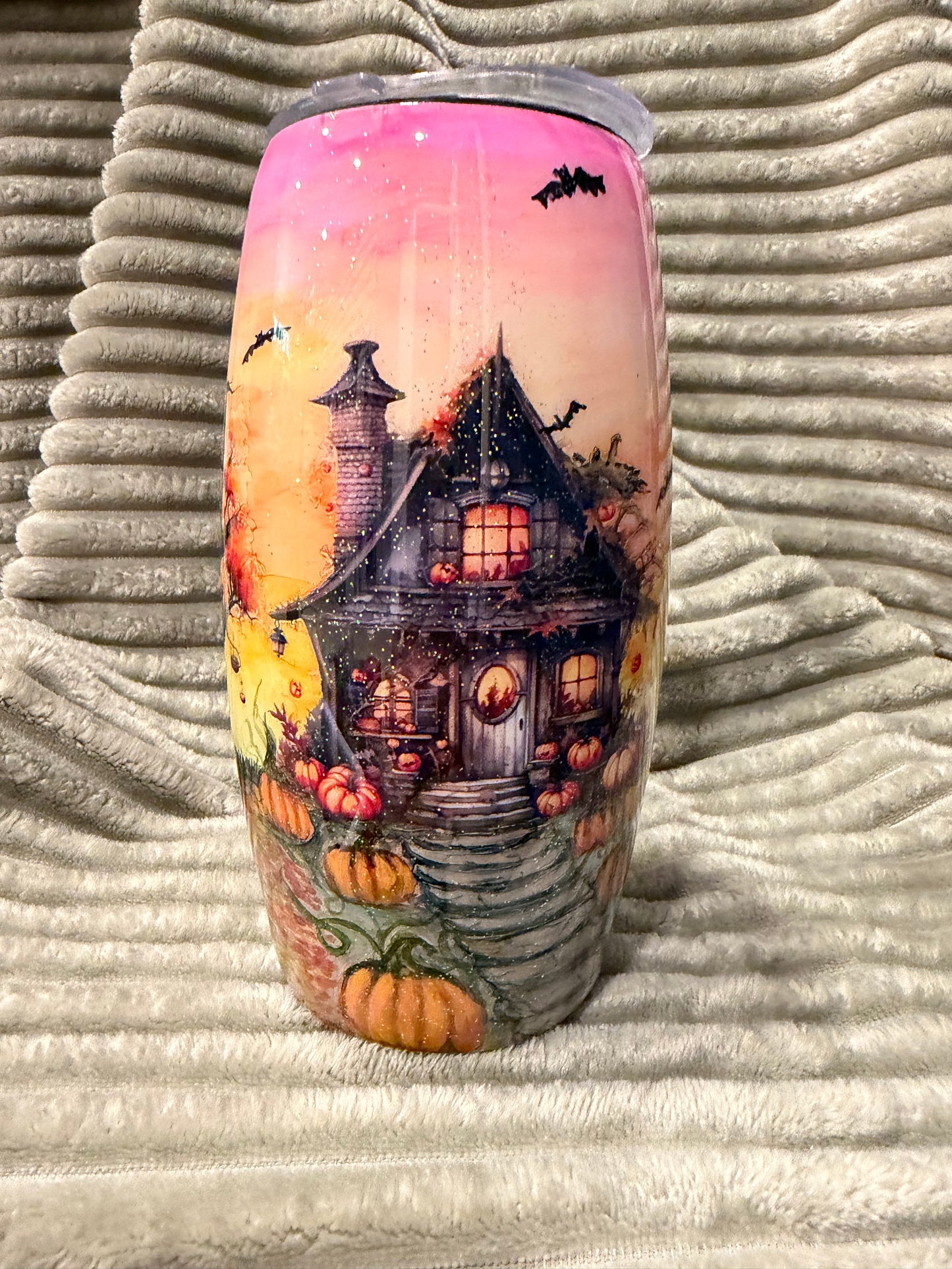 25oz Hand painted Halloween