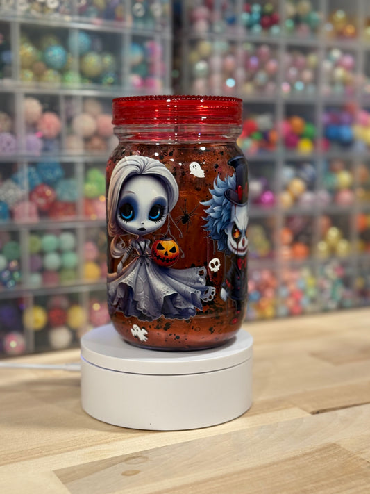 20oz Halloween Lava Mason Jar