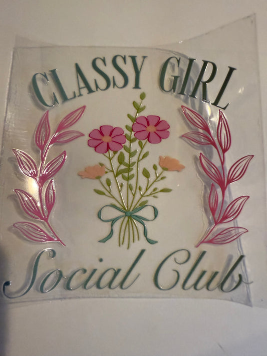 3x5 Classy girl decal