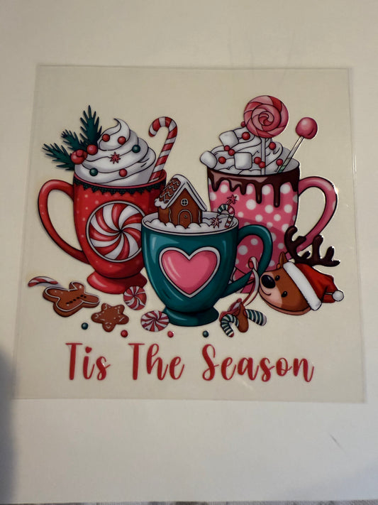 3x5 peppermint cocoa decal