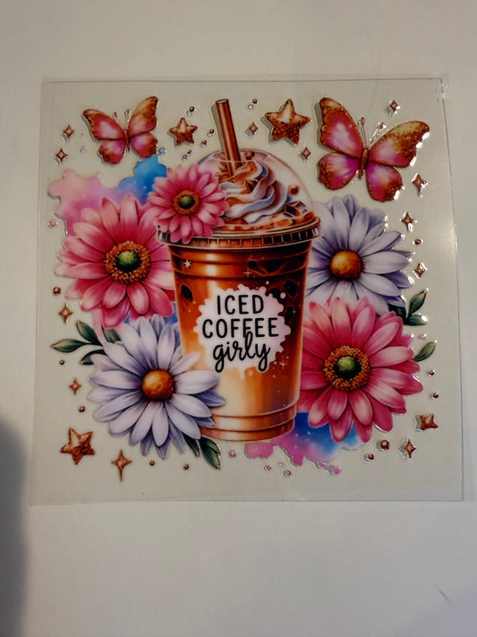 3x5 Iced coffee decal