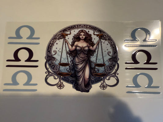 Astrological sign decal 16 oz can
