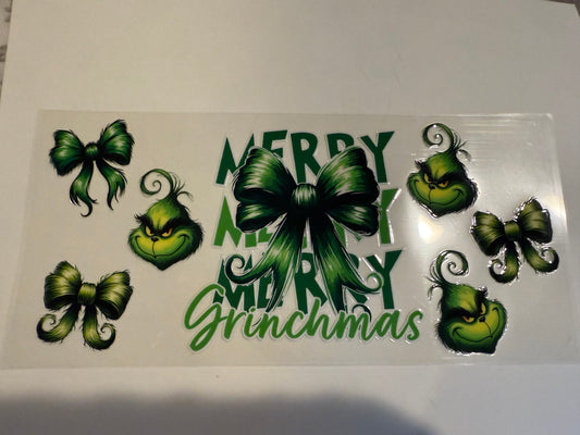 16 oz can decal Holiday