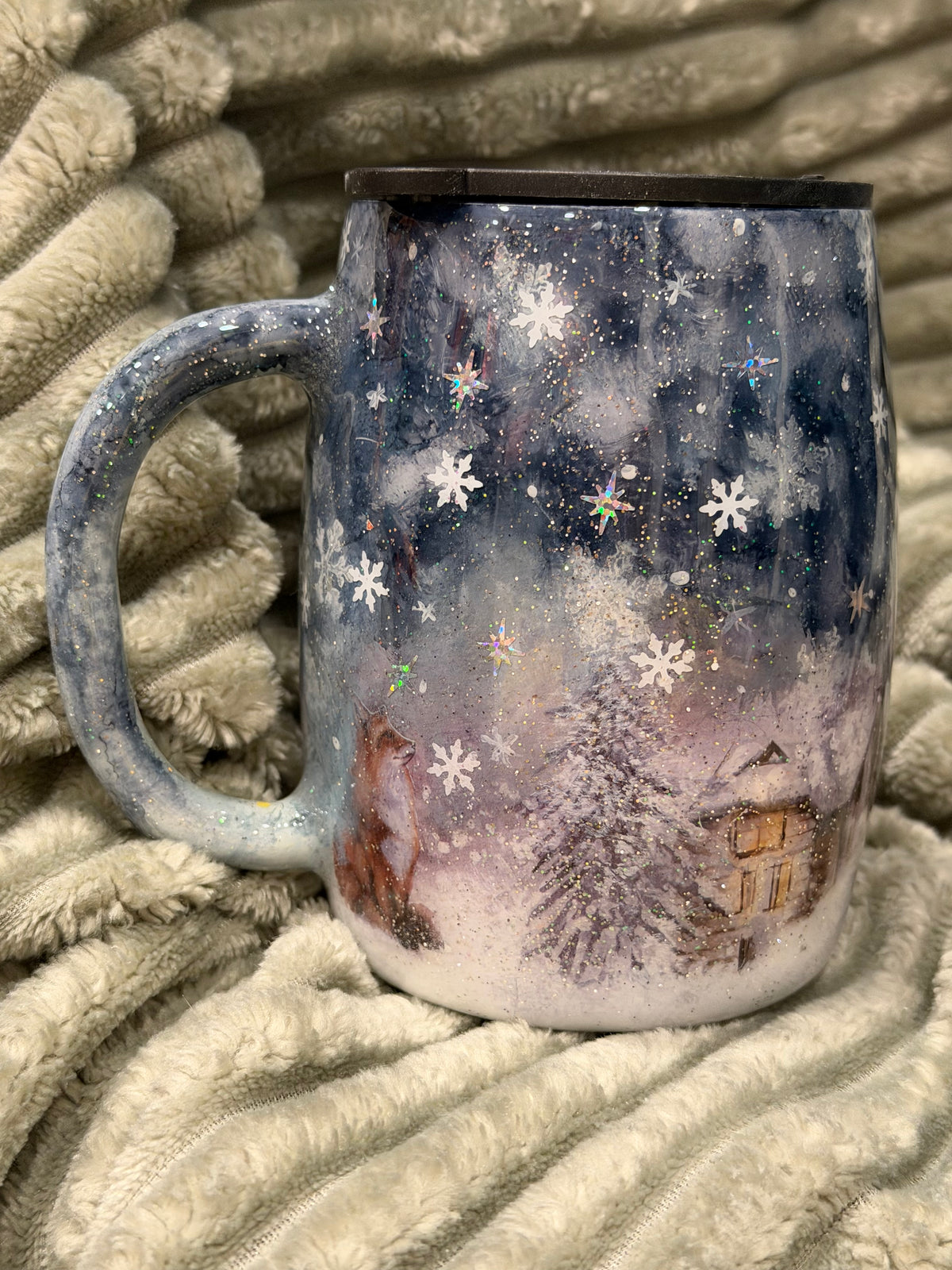 10 oz Hand painted Coffee Cup