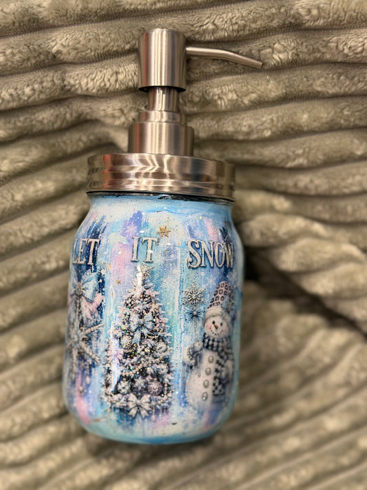 "Soap Dispenser Winter theme