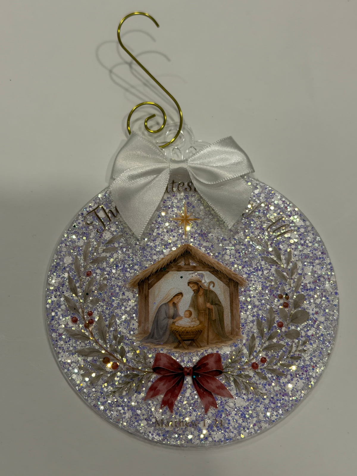 Manger ornament