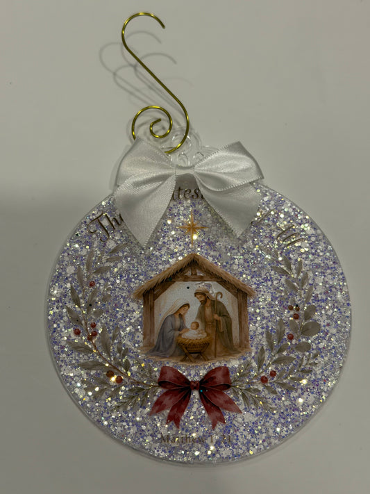 Manger ornament