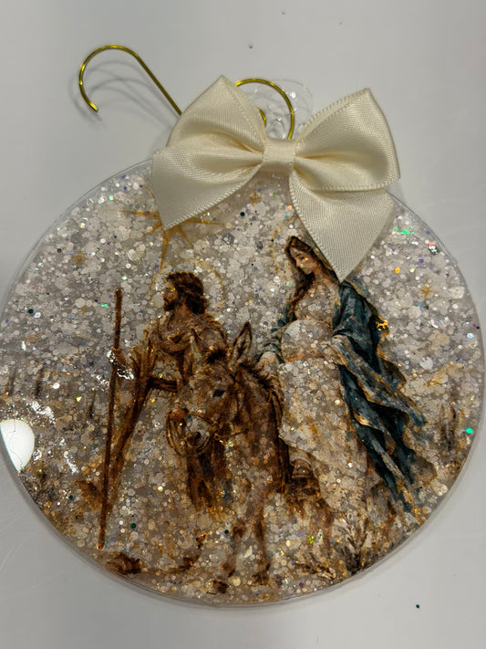 mary and joseph ornament