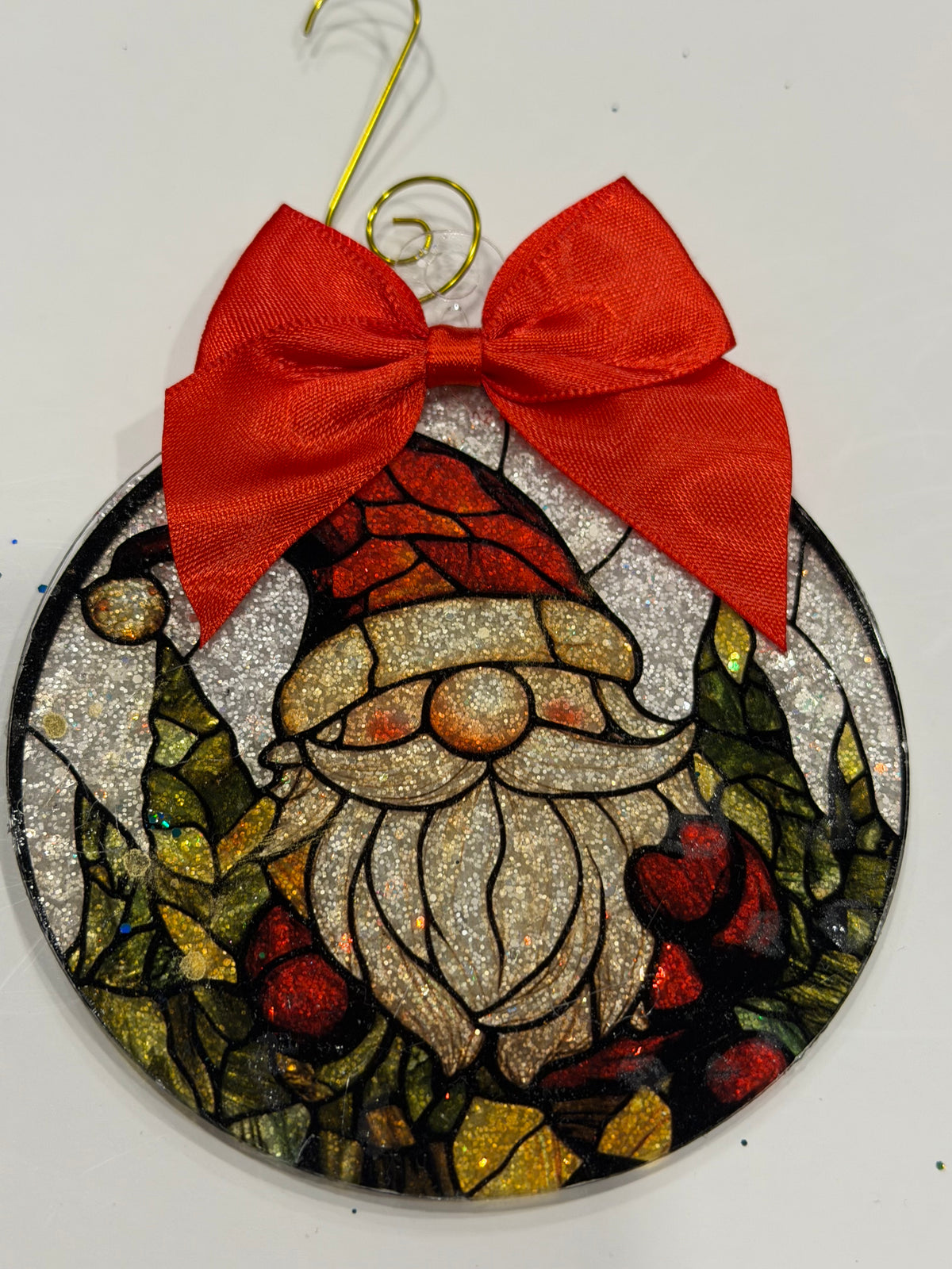 Santa Gnome Ornament
