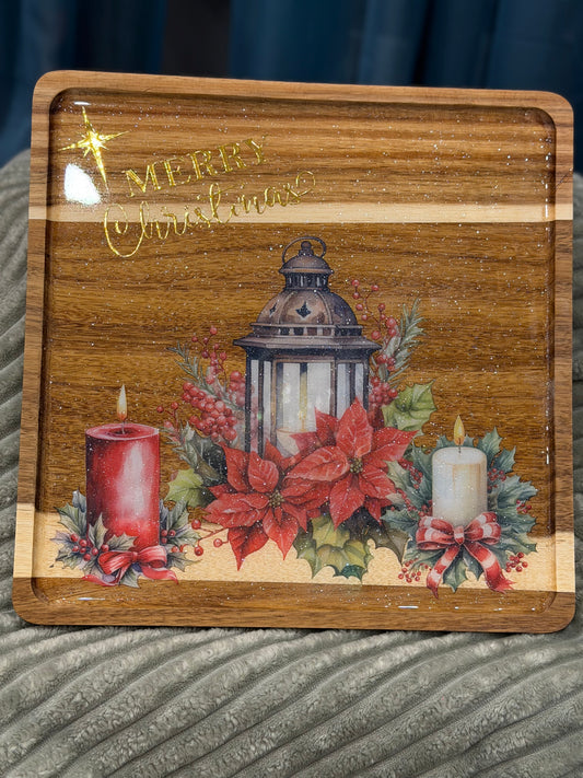12x12 Charcuterie Board, Merry Christmas