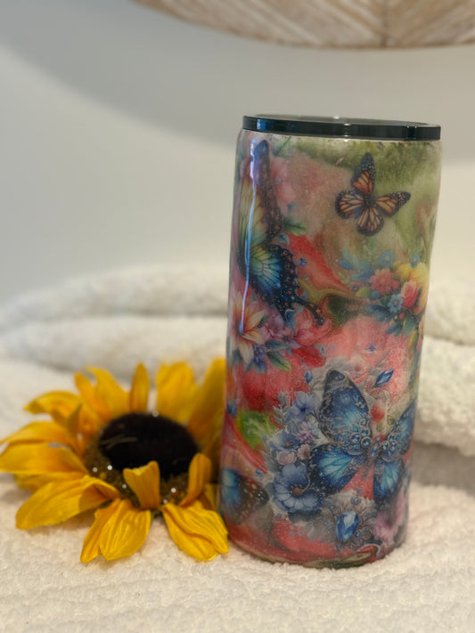 22 oz Fatty Butterfly Garden