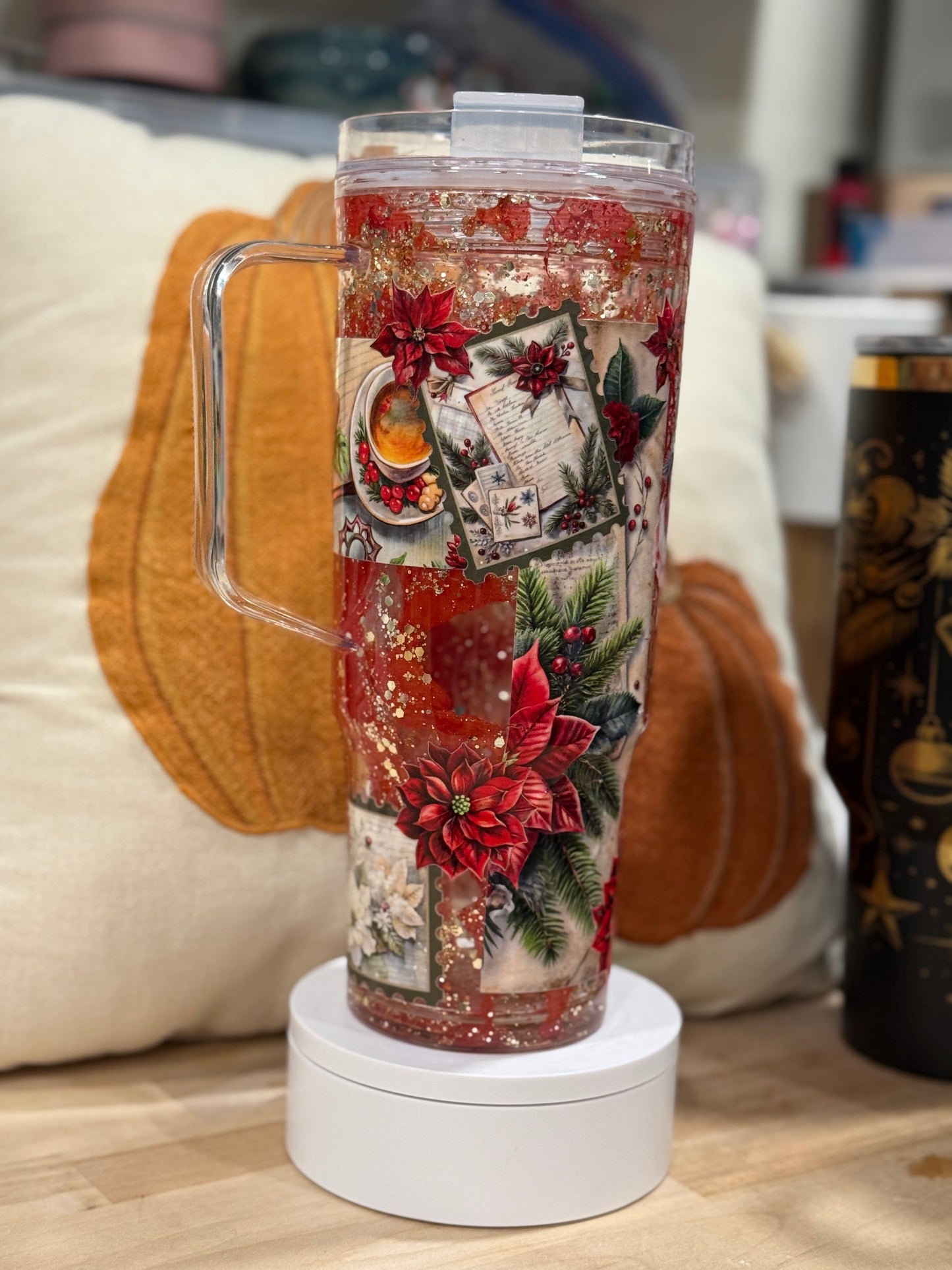 40 oz Santa Lava Drip (on sale due to a couple flaws)