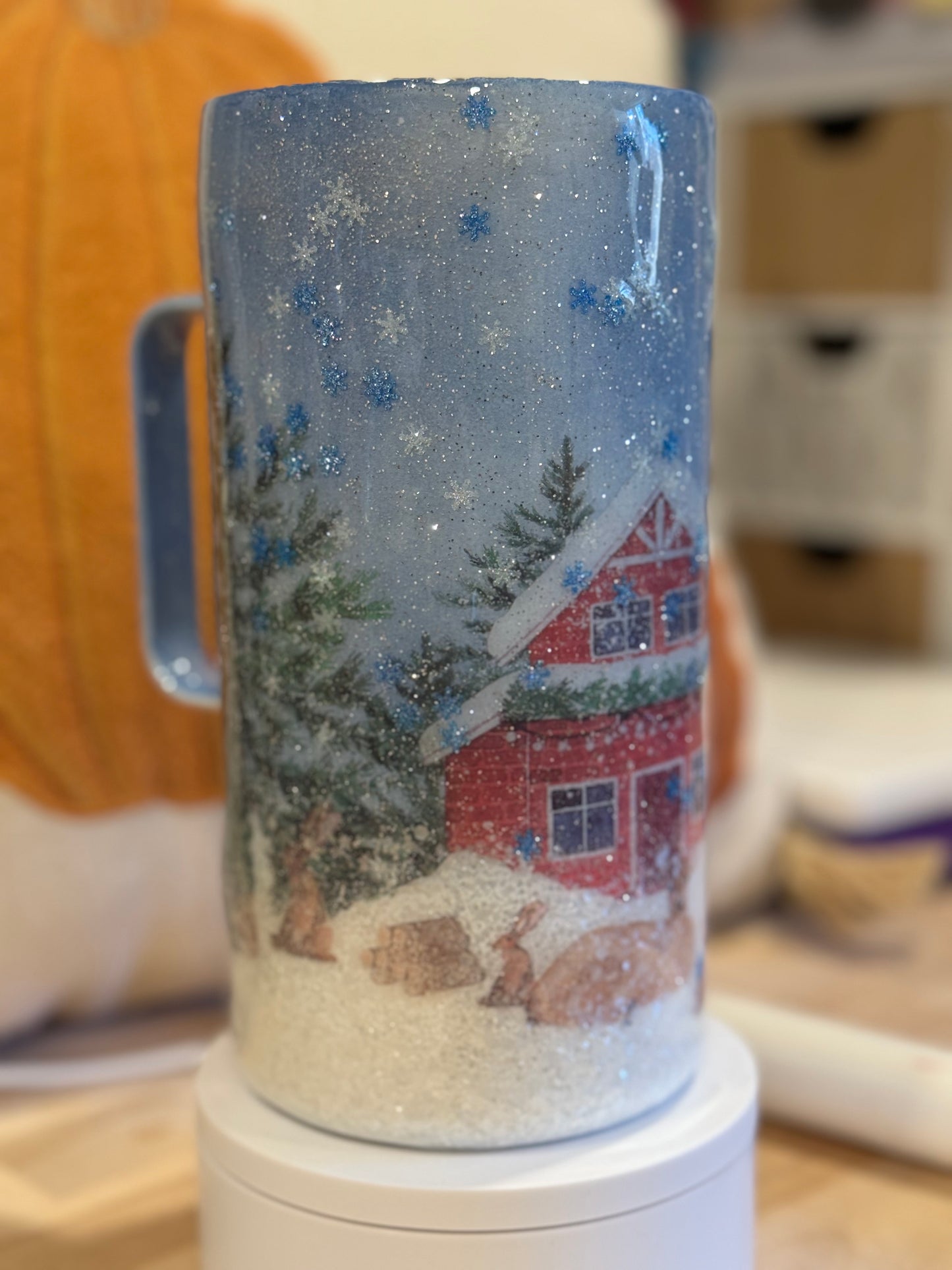 40 oz w/ Handle Winter Wonderland