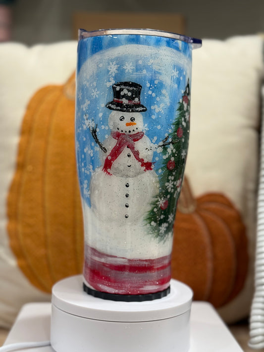 Hand Painted Snow Globe