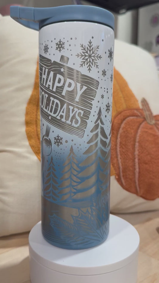 20 oz Happy Holiday Snowman